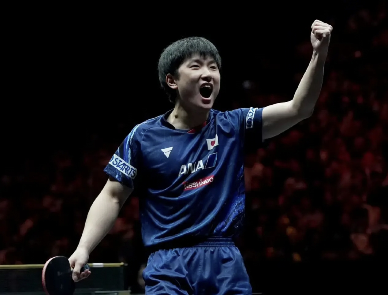 日本乒乓球队碾压韩国乒乓球队，张本智和打破历史纪录